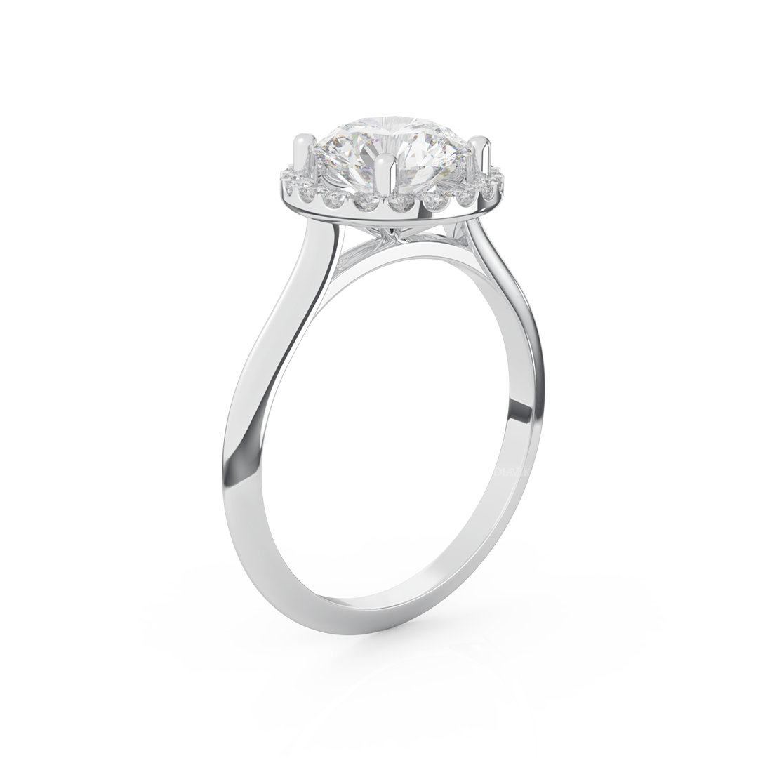 Thia Floating Halo Diamond Engagement Ring – DIAVIK® Fine Jewellery