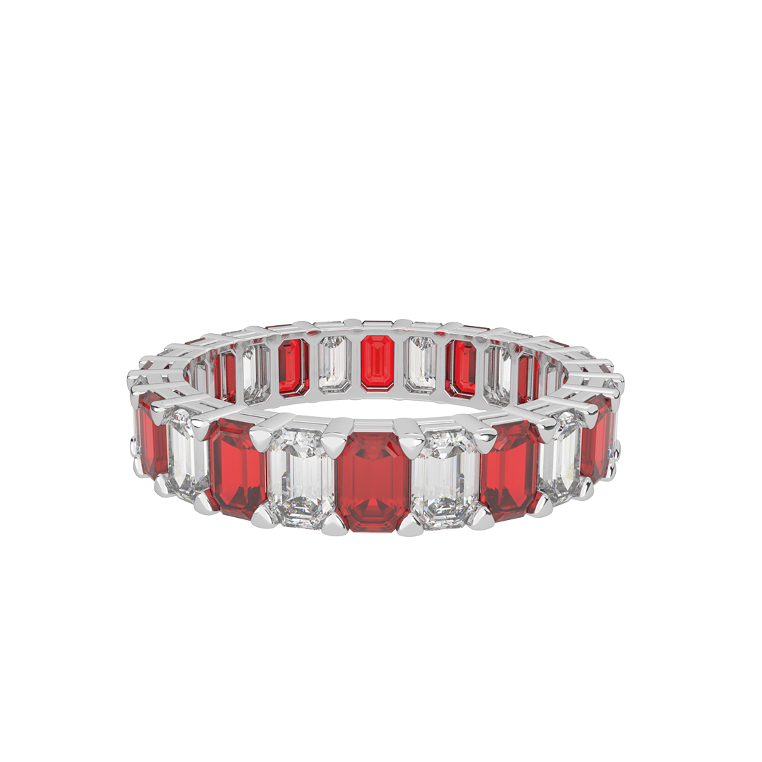 Rhode Ruby & Diamond Eternity Ring