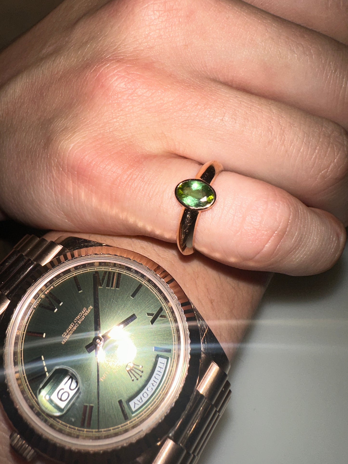 T.01 Green Sapphire Ring