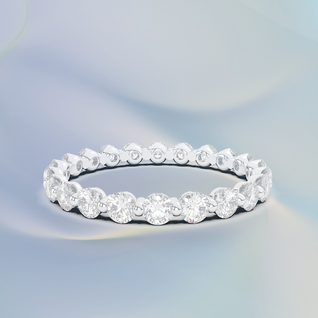 Luna Floating Diamond Eternity Ring