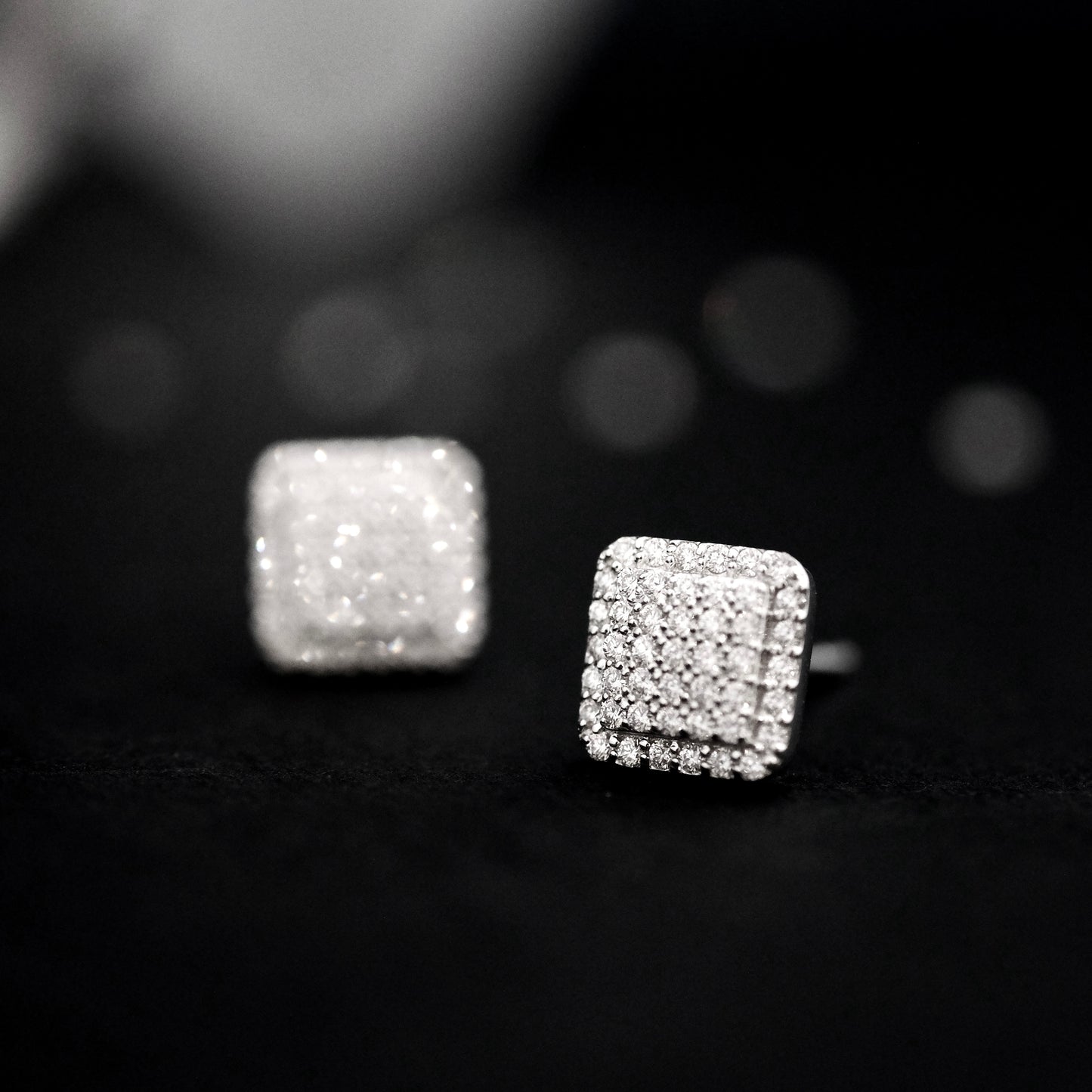 ต่างหู Pave Cluster