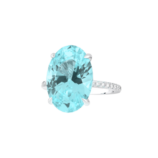 Maylada Paraíba Ring with Diamonds