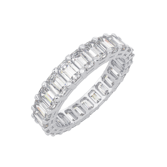วง Eternity ประดับเพชร Emerald Cut