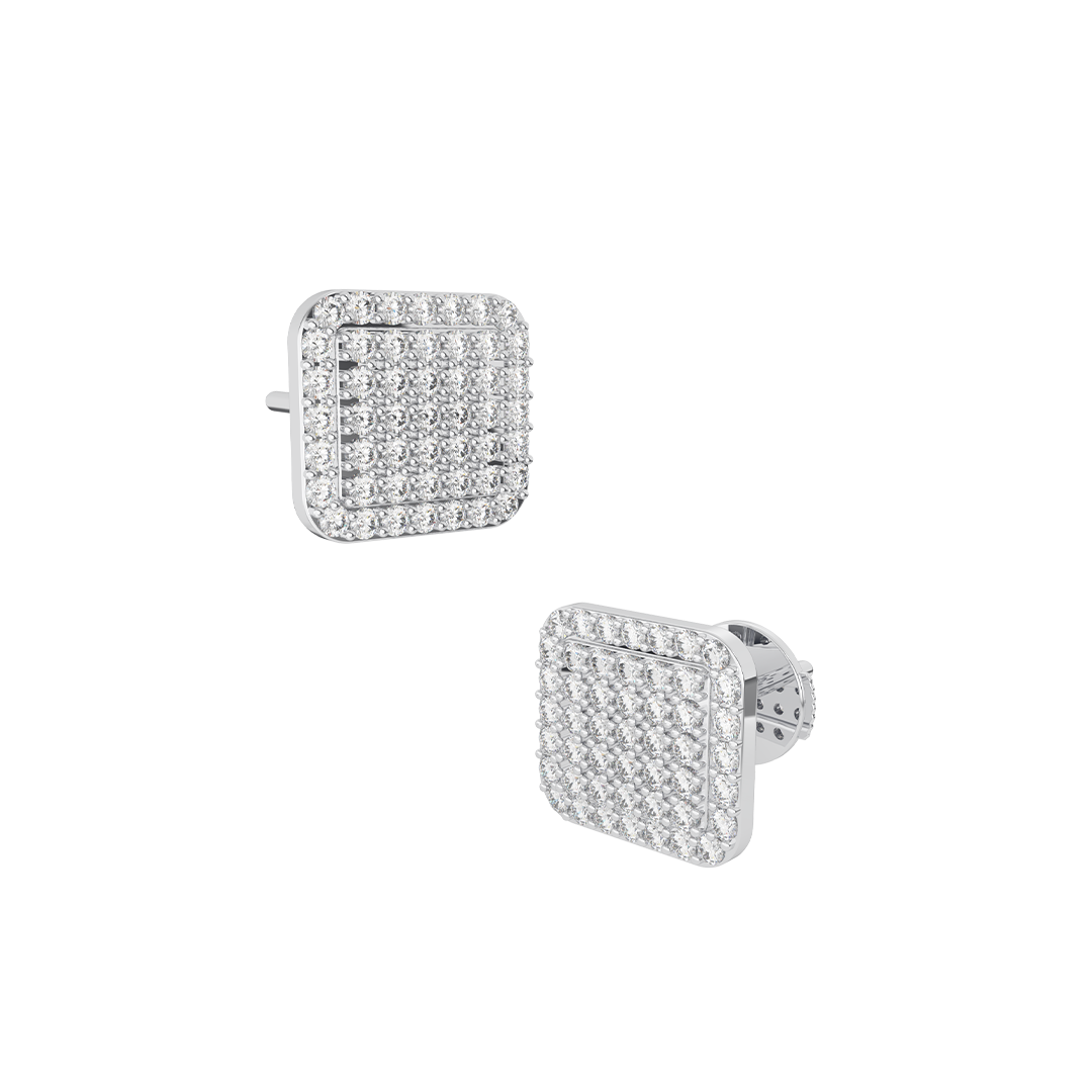 ต่างหู Pave Cluster